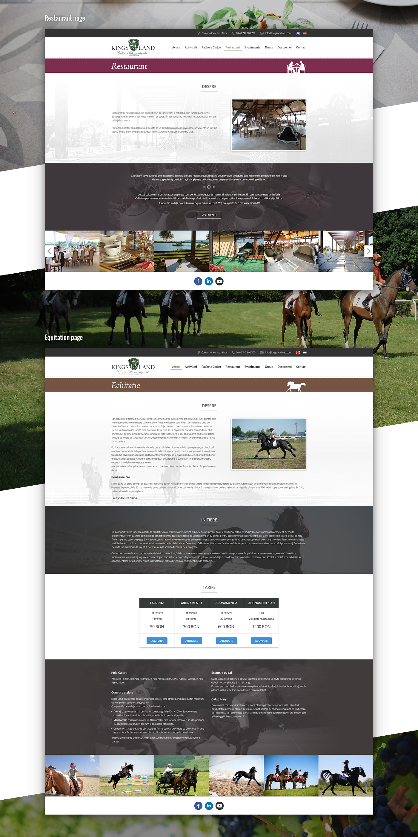 Kings Land Website design redesign UI ux