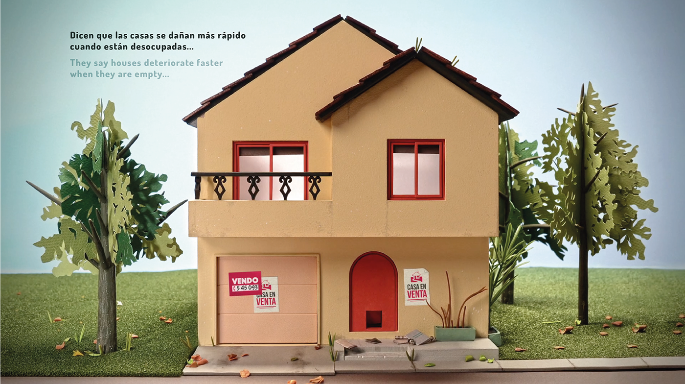 house buildings Mortgage sculpture stopmotion scenery hipoteca home Maqueta Diorama