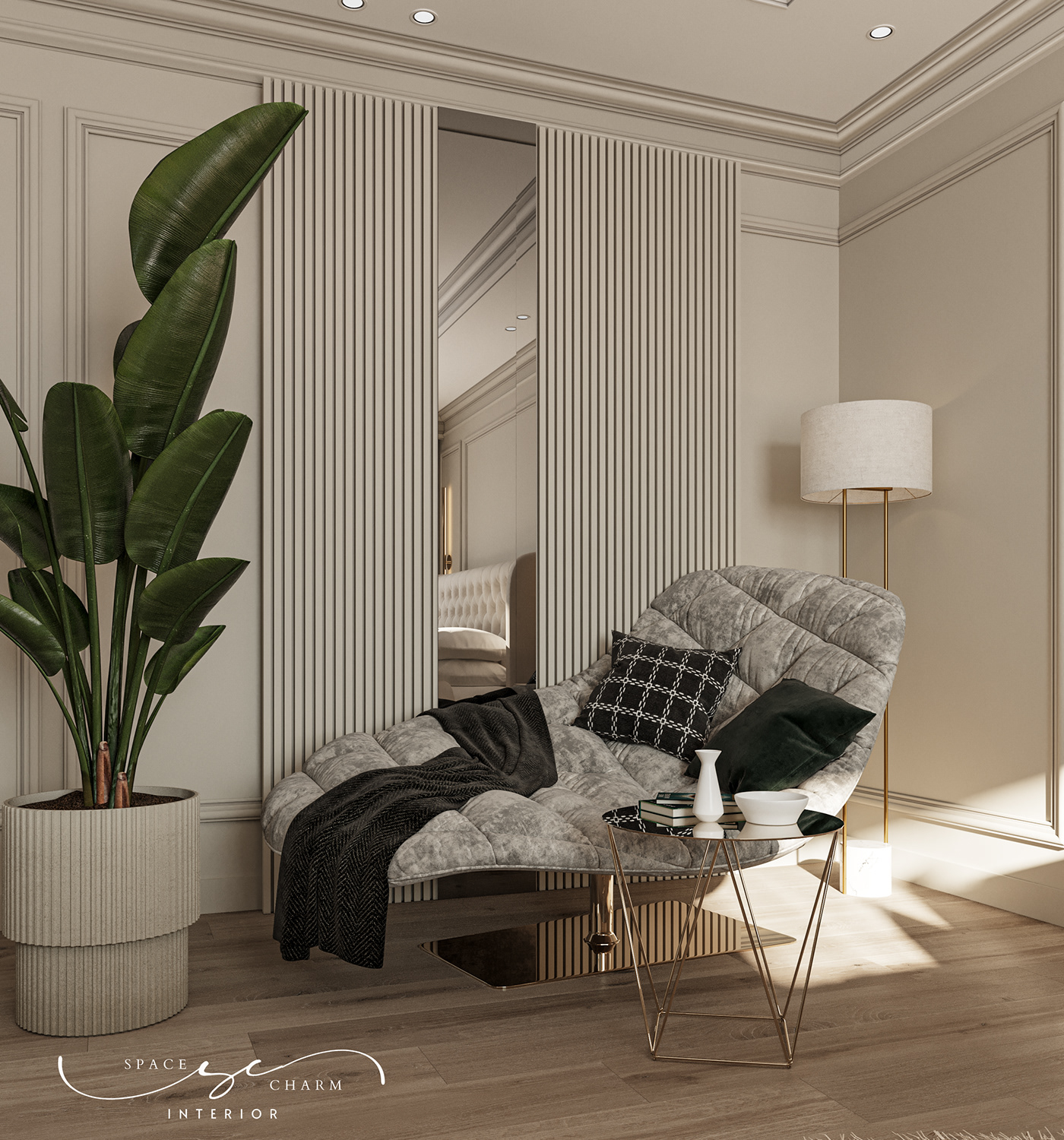 indoor interior design  Render visualization 3ds max design calssic luxury