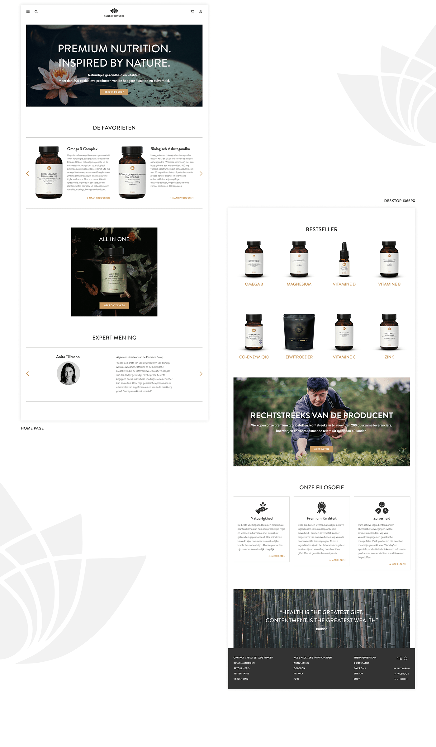 minimal natural Website Design UI/UX visual design ux Web Design  Website shop e-commerce