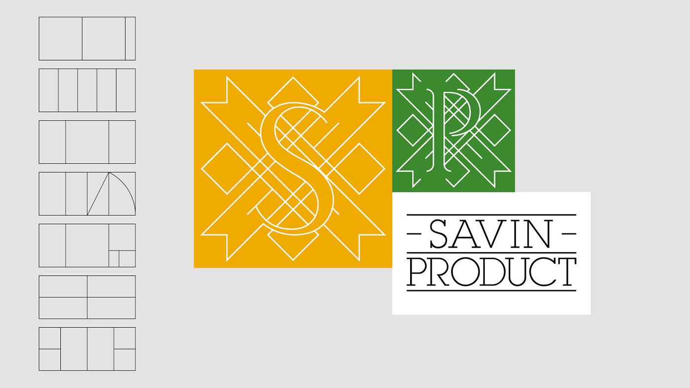 логотип пропорции золотое сечение фирменный стиль айдентика кол Савин Продукт