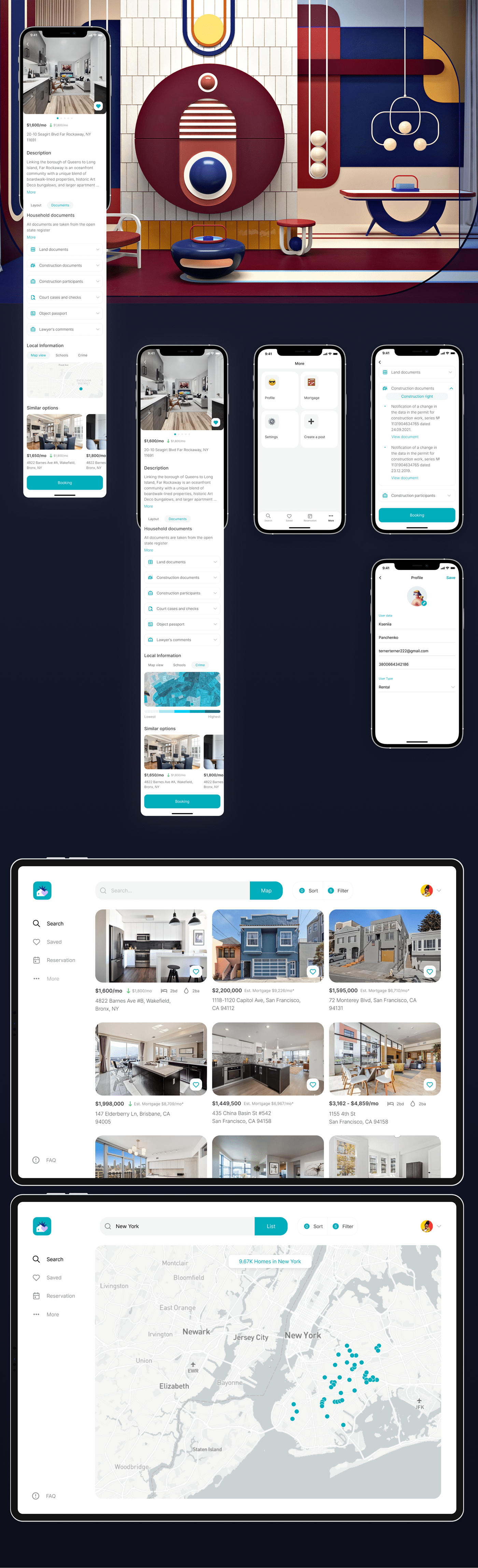 animation  apartment app application Booking Interface mobile uidesign UX design UX UI