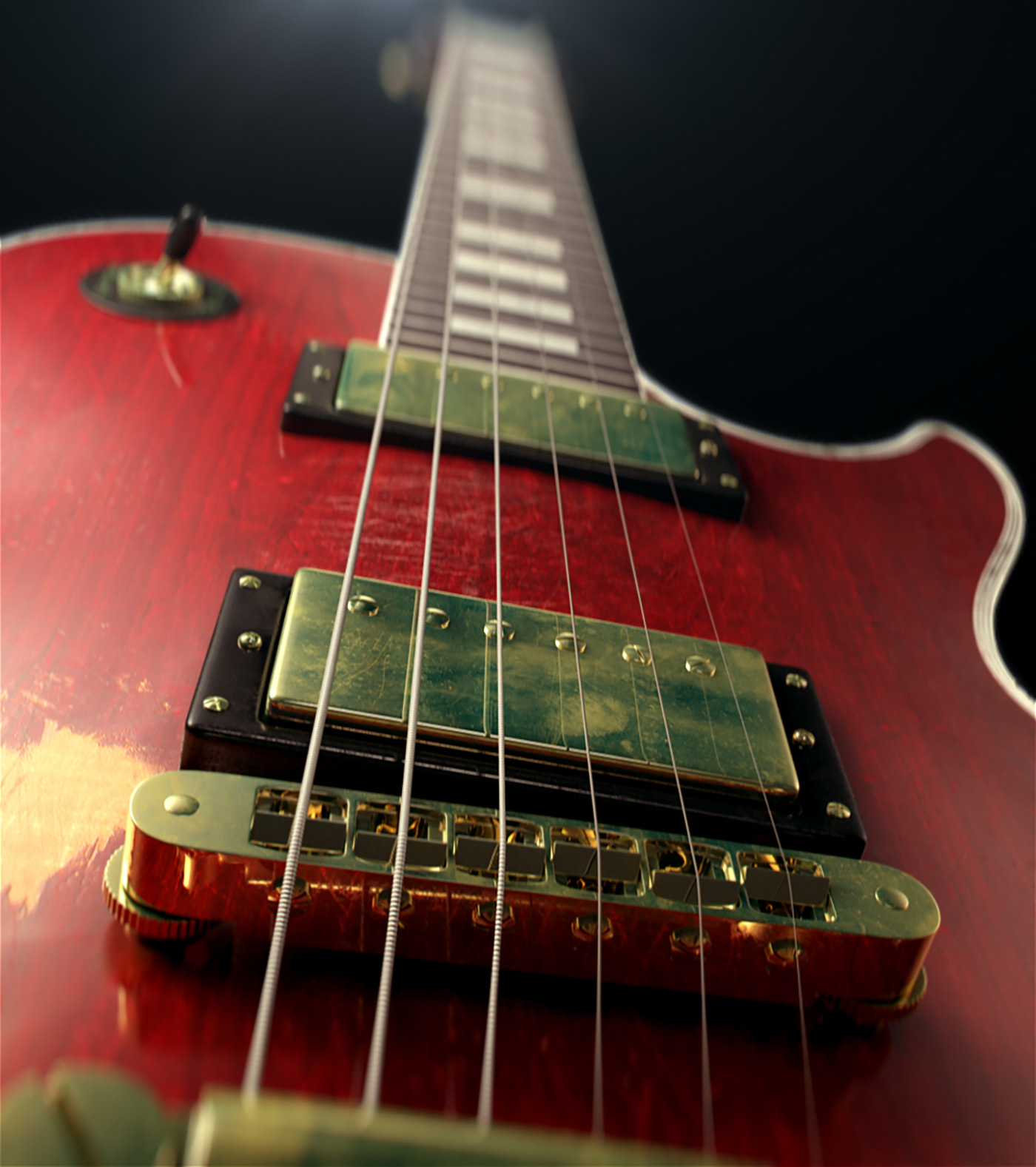 3D BMW CGI Gibson guitar music product rendering studio