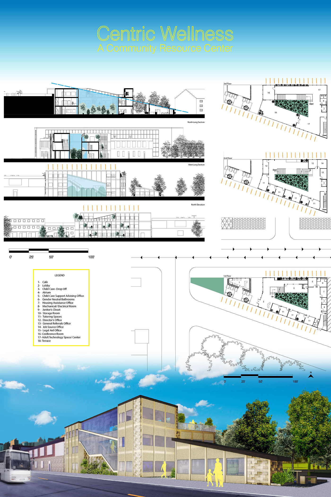 team community center Urban Design daylighting Wellness architecture