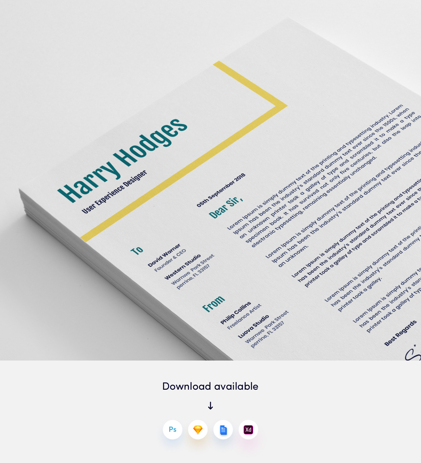 CV Resume designer 3pageresume cover letter colorful