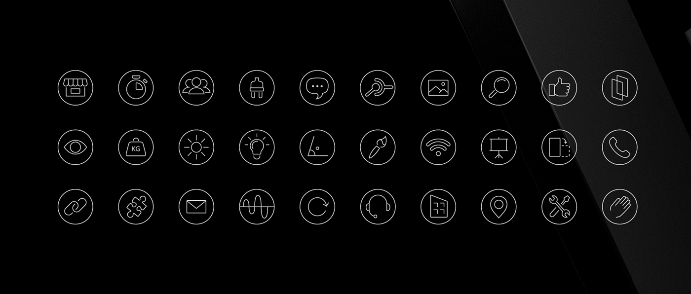 Minimalism black Logotype monogramme luxury ligature geometry Technology screen branding 