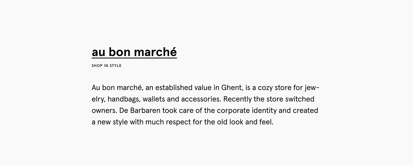 AU Bon Marche store jewelry handbags accessories rebranding
