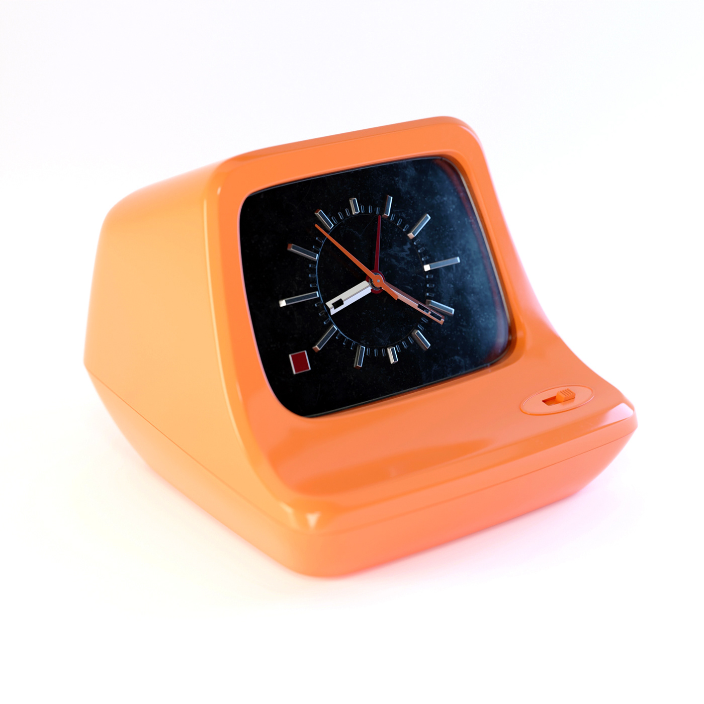 national alarm clock alarmclock industrialdesign productdesign 3D model Render te-54