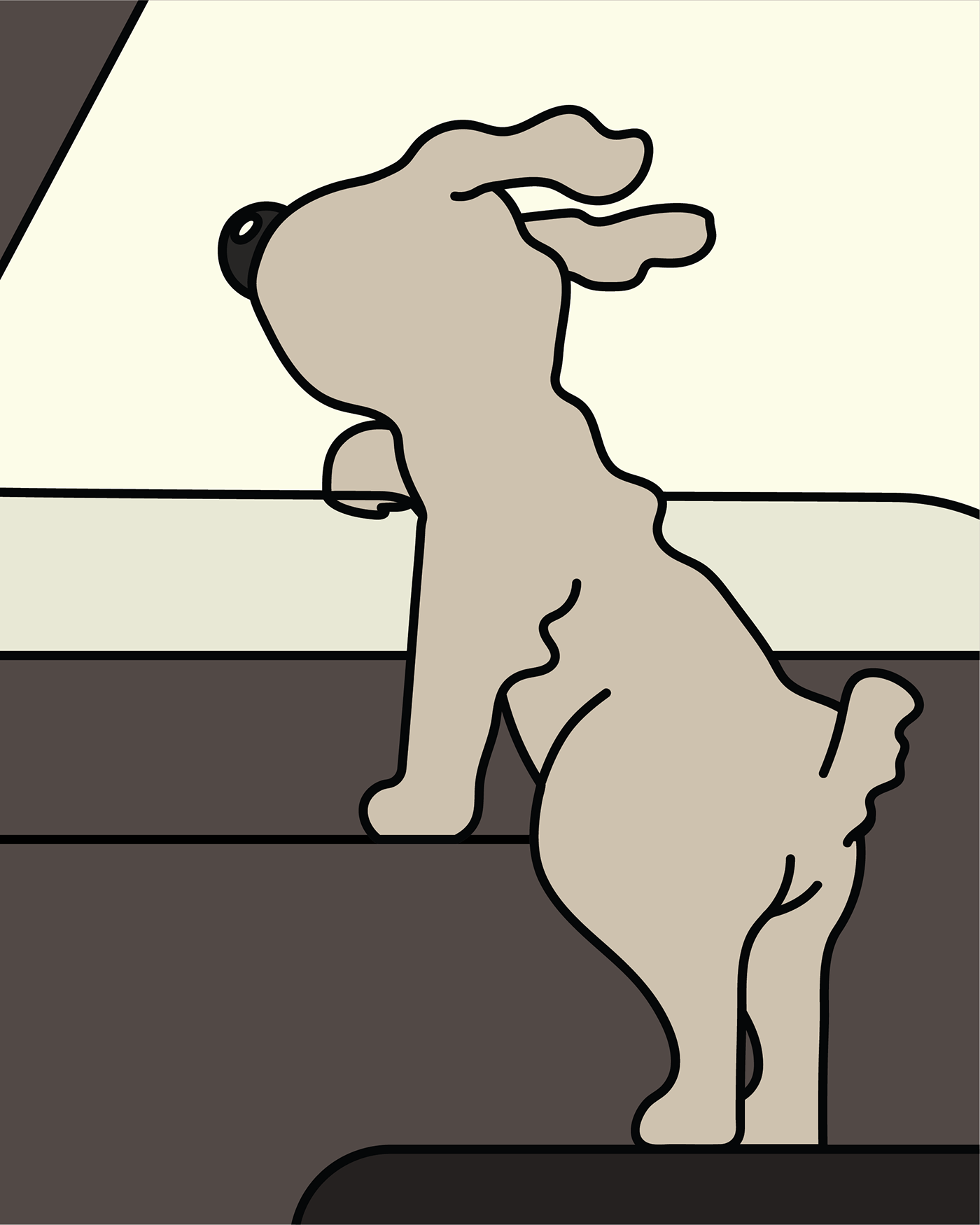 Character cute dog graphic design  ILLUSTRATION  vector workingathome animal cute illustration simple