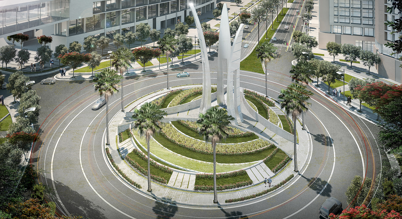 architecture animation  sidewalks egypt acud landscapedesign newadministrativecapital Outdoorspaces urbandesign
