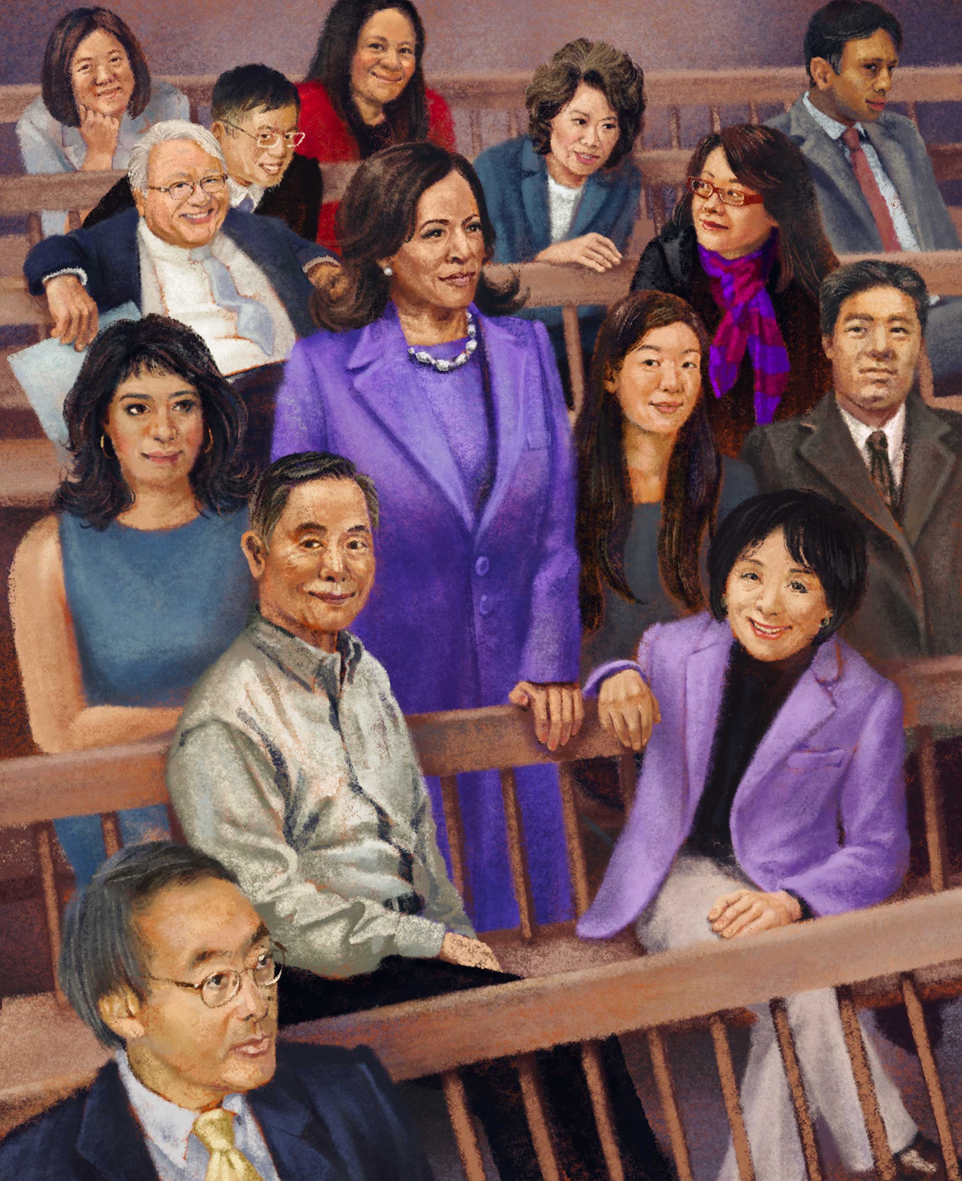 american asian Asian American book illustration historical people politicians politics portraits