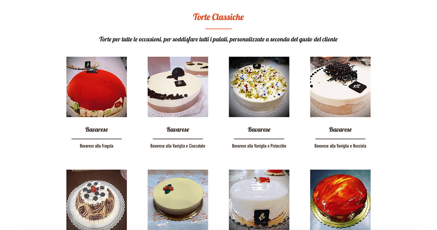dolci grafica graphic design  my cakes pasticceria Santa Margherita Ligure sito internet Web Web Design  web graphic