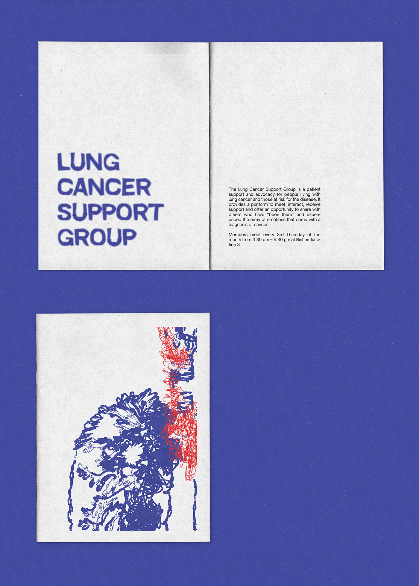 brochure cancer design graphic design  Layout Lung Cancer publication typography   Zine 