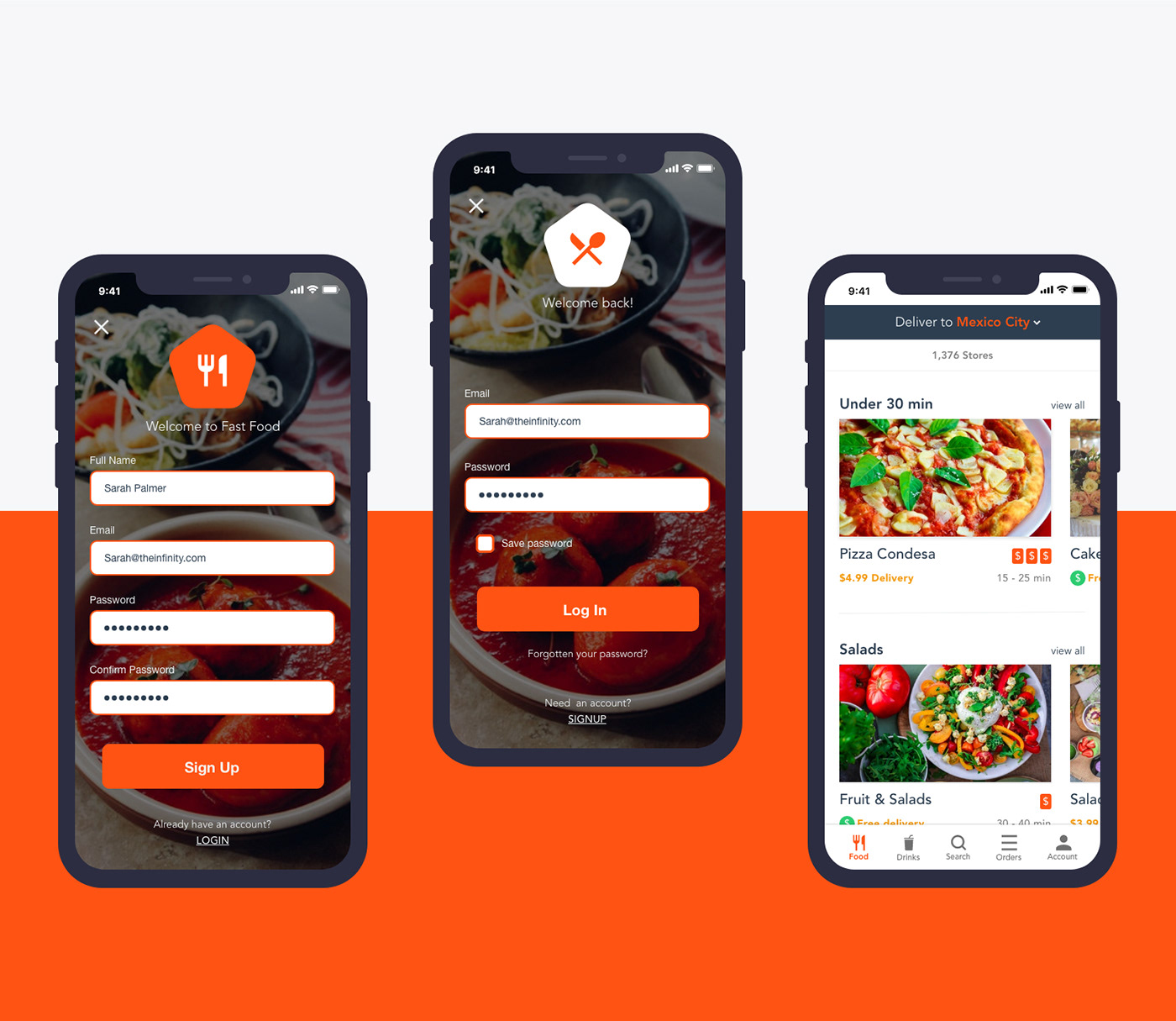 xddailychallenge UI ux adobexd apps iosdesign design delivery mobile Food 