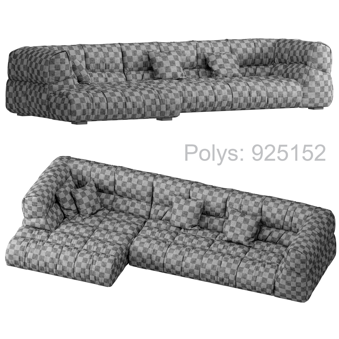 sectional sofa 3dmodelling   3DDD cgtrader 3D vray interior design  visualization litfad