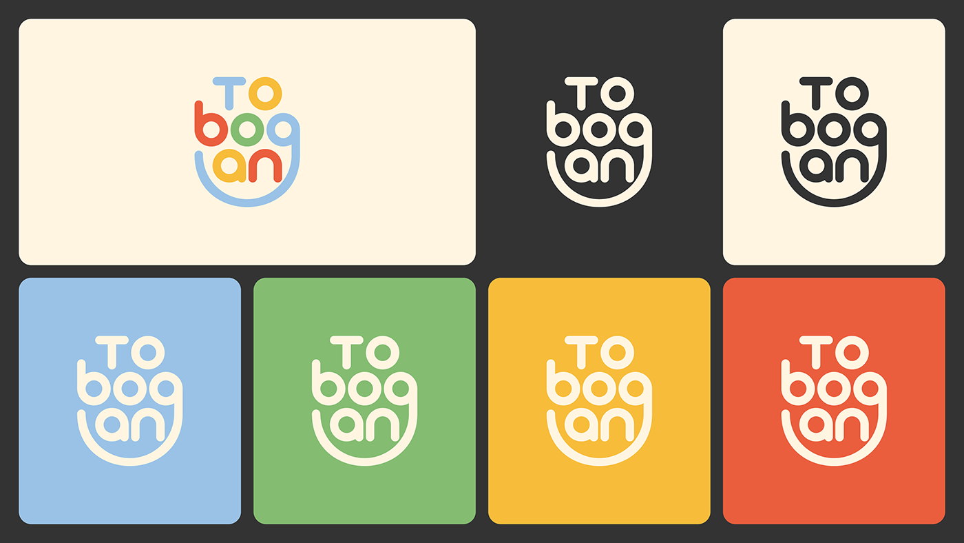 tobogan Manual de Marca Brand Guideline brand guidelines kids children branding  logo Logo Design Mockup