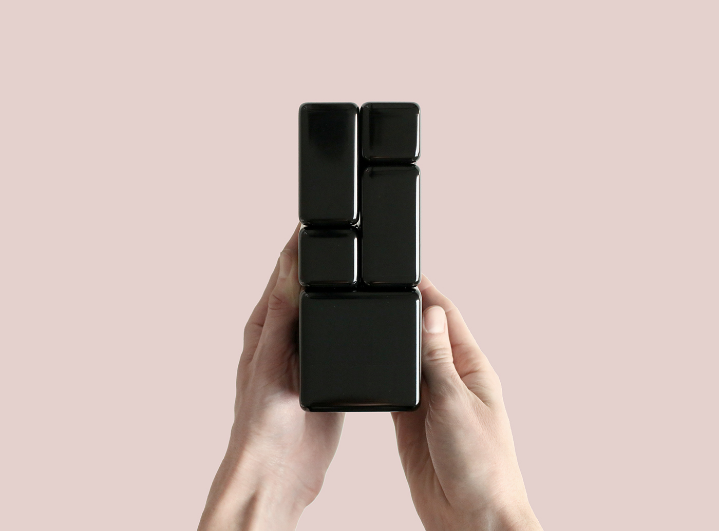 award trophy gloss modular minimal gloss black soft Magnetic rounded industrial design 