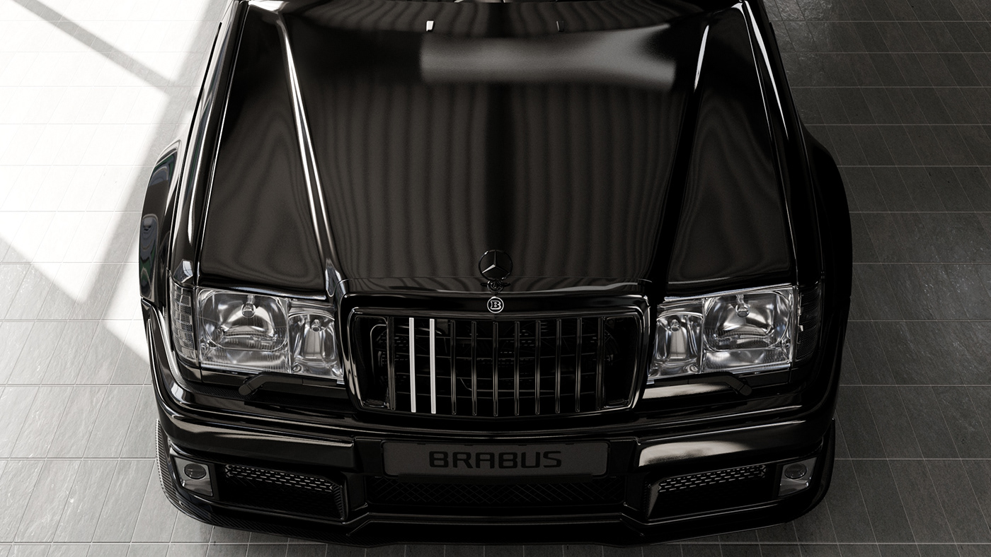 automotive   CGI 3D mercedes BRABUS Mercedes Benz