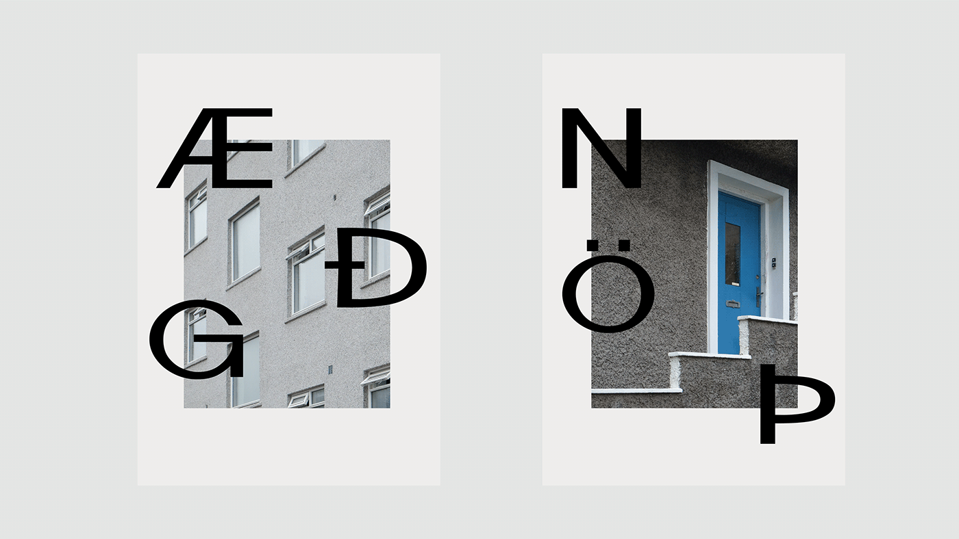 font iceland islandia modernism modernist architecture Reykjavik Typeface typeface design typography  