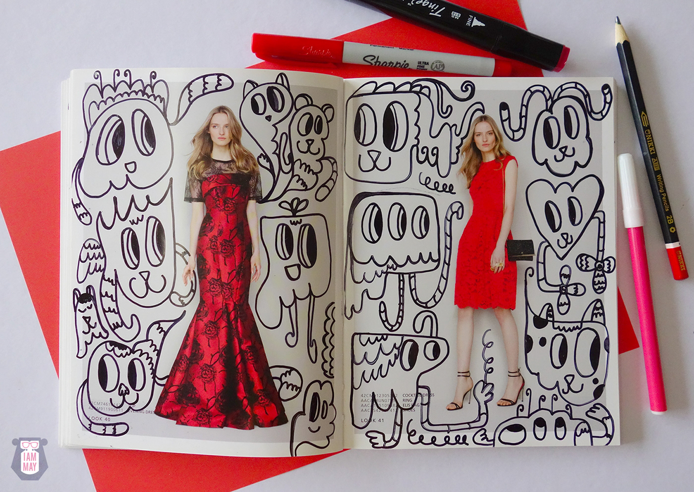 Fashion  ILLUSTRATION  doodles Posca Sharpies FINEART