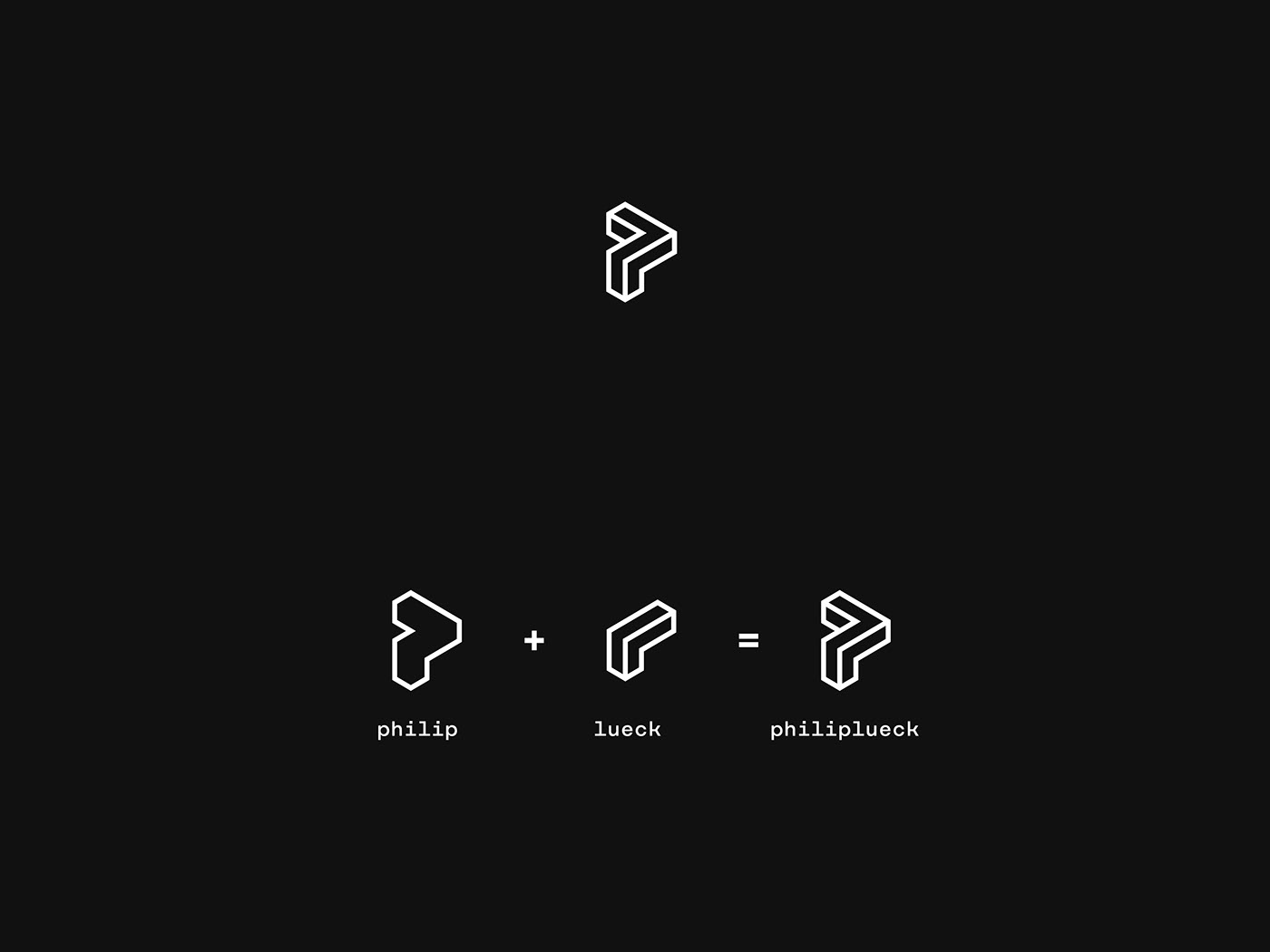3D 3d visual design abstract Corporate Identity logo Logo Design motion design philip lueck realistic typography  
