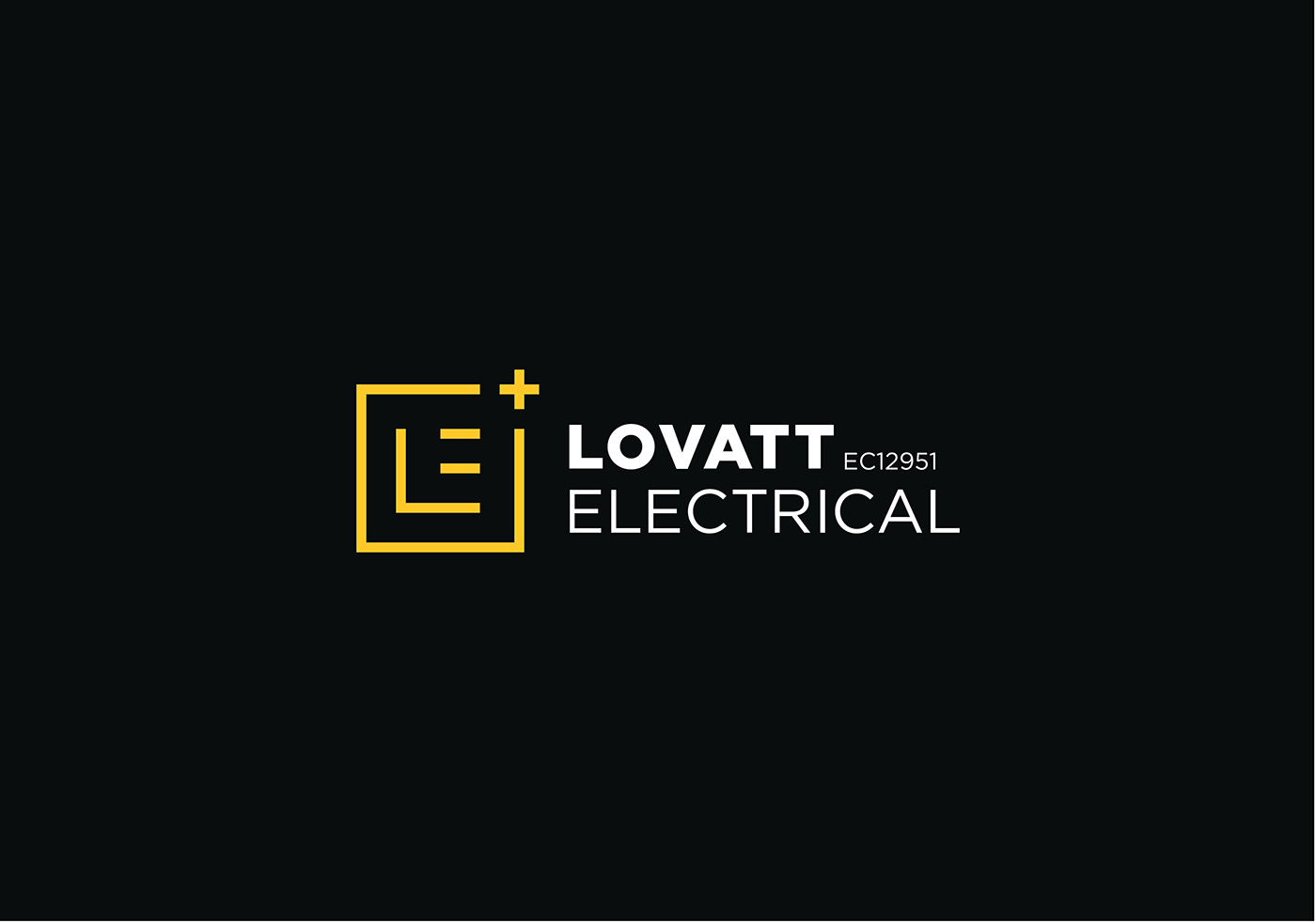 electrical branding  grid electrician logo letter l lettermark line art
