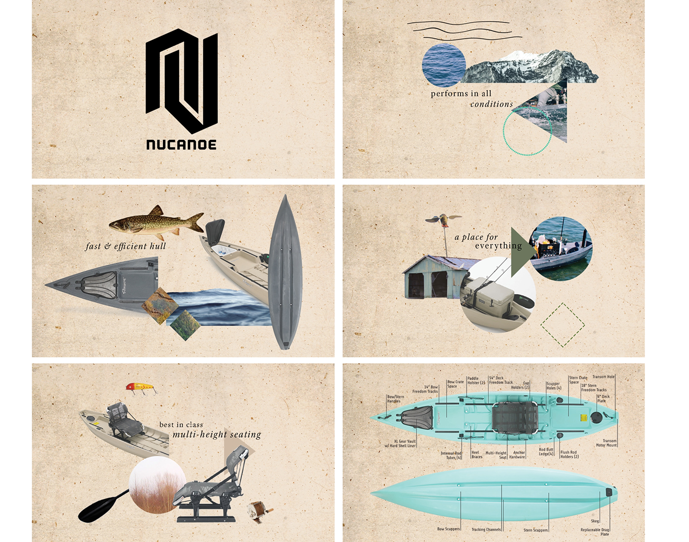 rebranding pattern logo Logo Design kayak canoe business Corporate Identity motion media Promotional visual identity collage