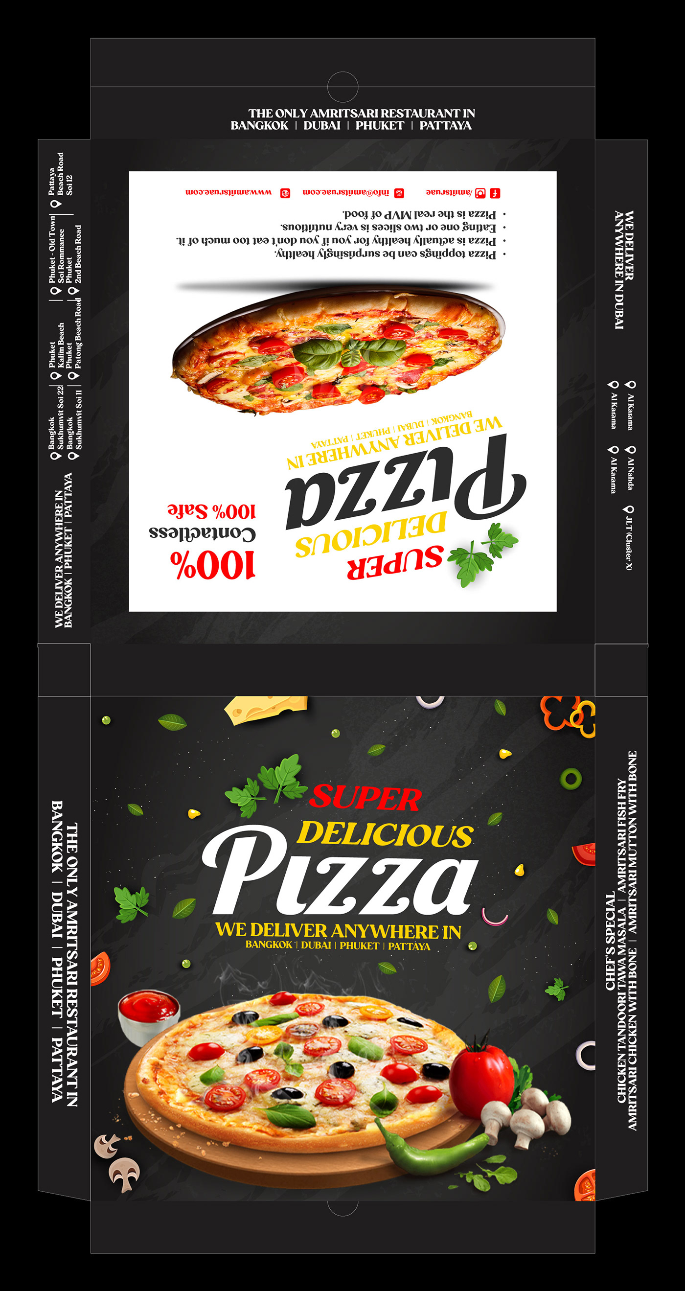 pizzeria Pizza branding  brand identity Packaging pizza box menu italian Food  restaurant
