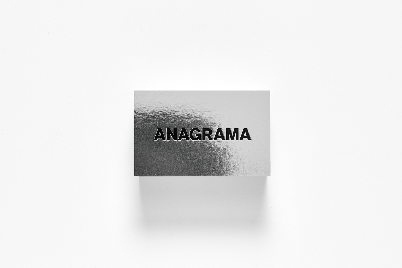 Anagrama anagramastudio black White foil redesign design businesscard mexico silver