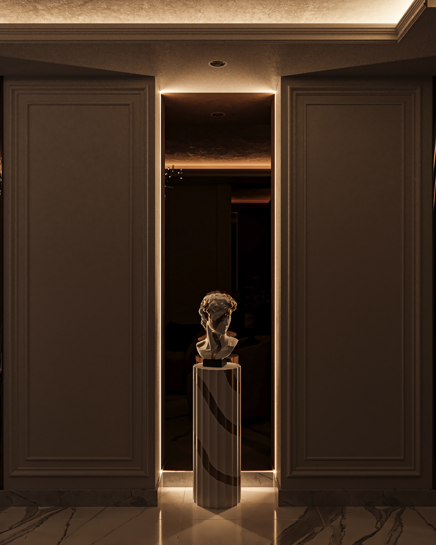 neoclassic reception design reception luxury