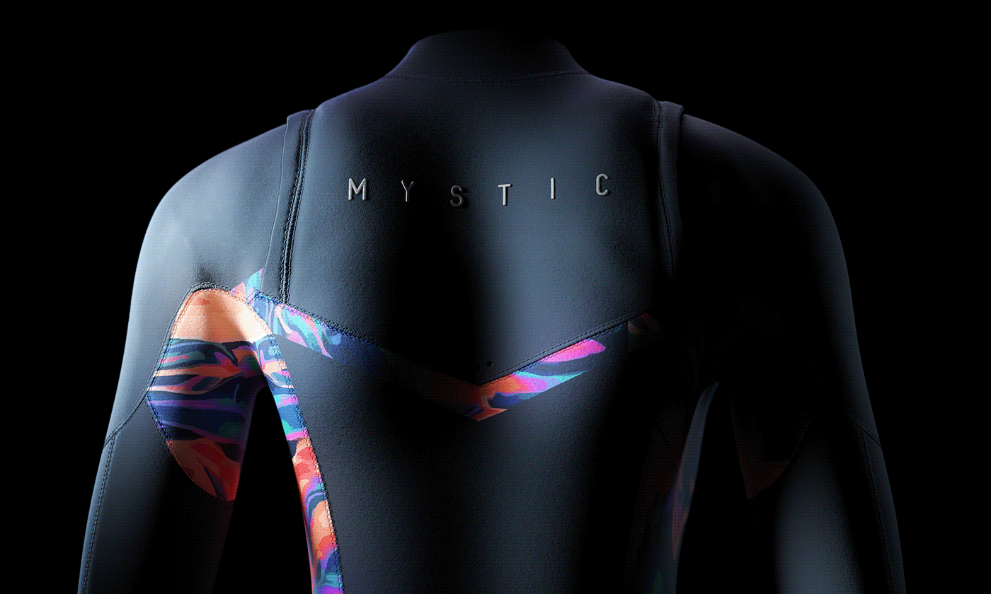 3D 3d render kiteboarding Mystic Product Rendering product visualisation Watersports wetsuit