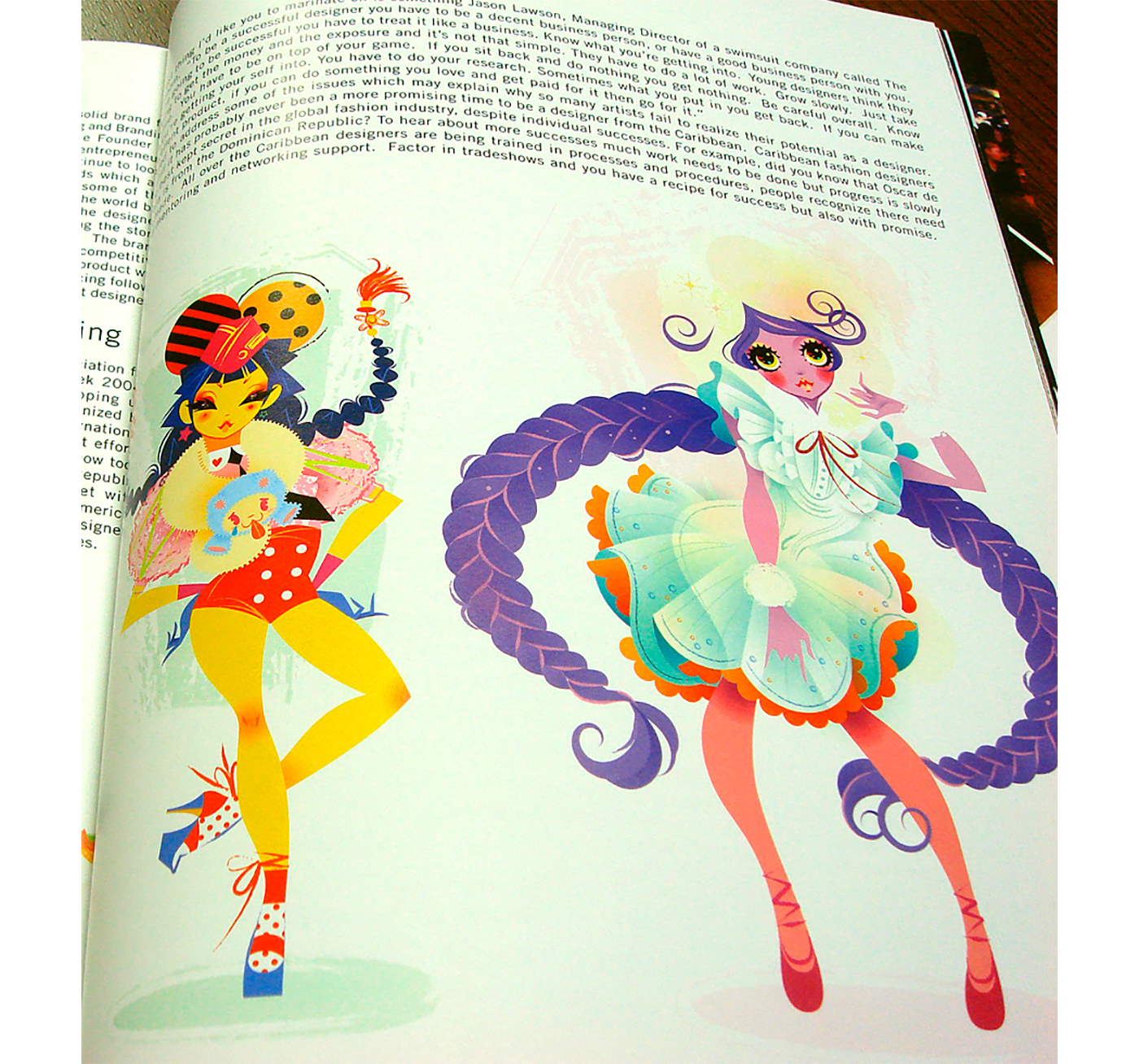 fashion illustration music art girls magazine color