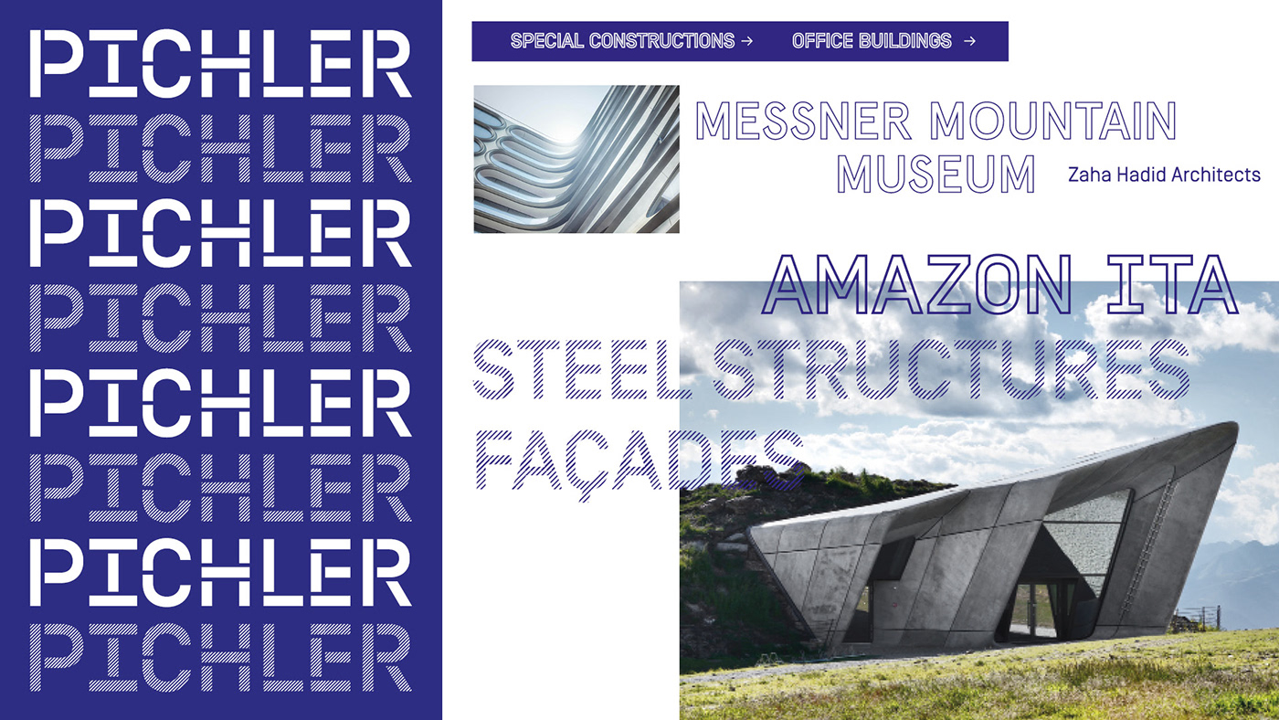branding  industry redesign Repositioning architecture steel