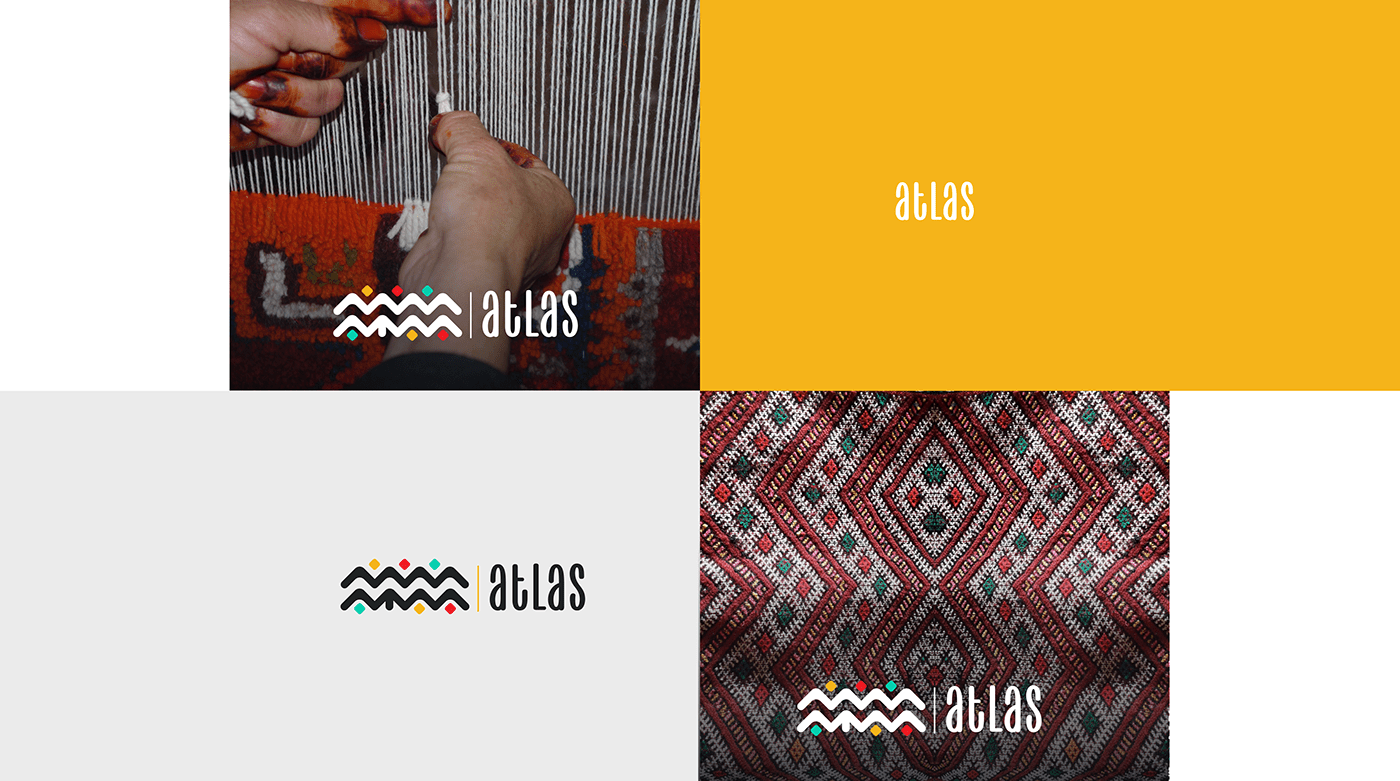atlas Berbers brand carpet design handmade logo Morocco Rug tapis