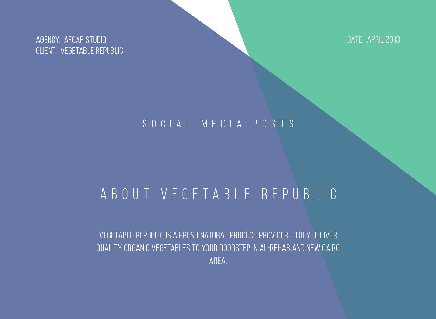 vegetable organic farm produce social media graphics design
