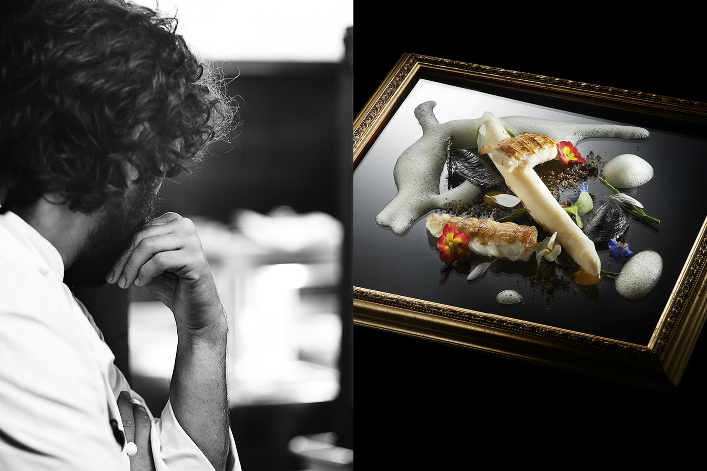 portrait chef gourmet personal project identity blackandwhite Food  dyptics portraits cookbook