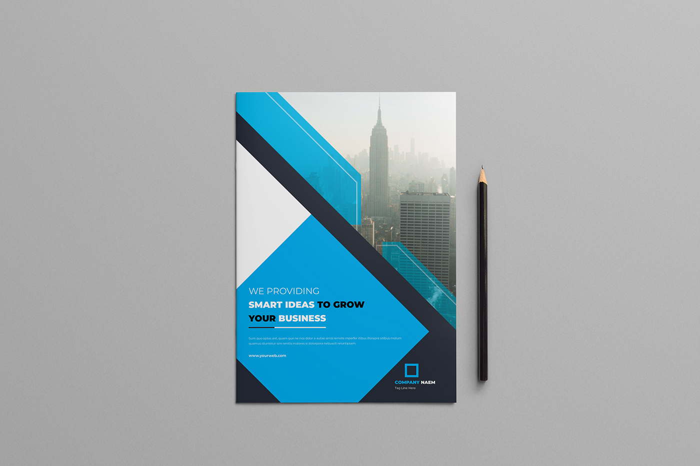 a4 annual report blue blue brochure brochure brochure design business clean