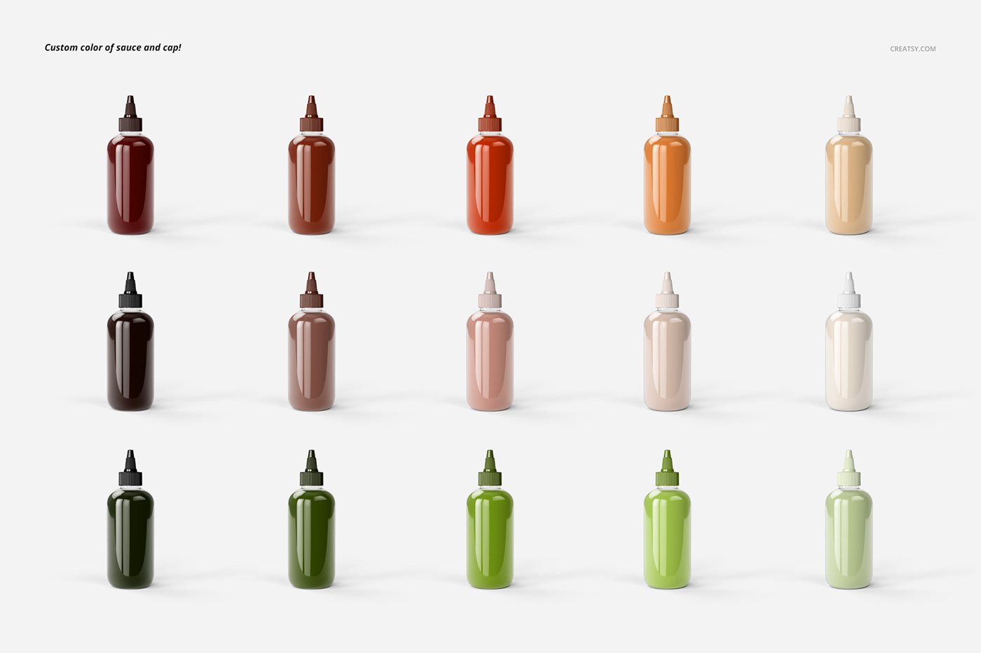 Download Sauce Bottle Mockup Set on Behance Free Mockups