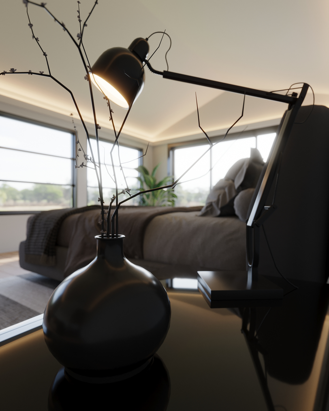 3D architecture archviz corona indoor interior design  modern Render visualization