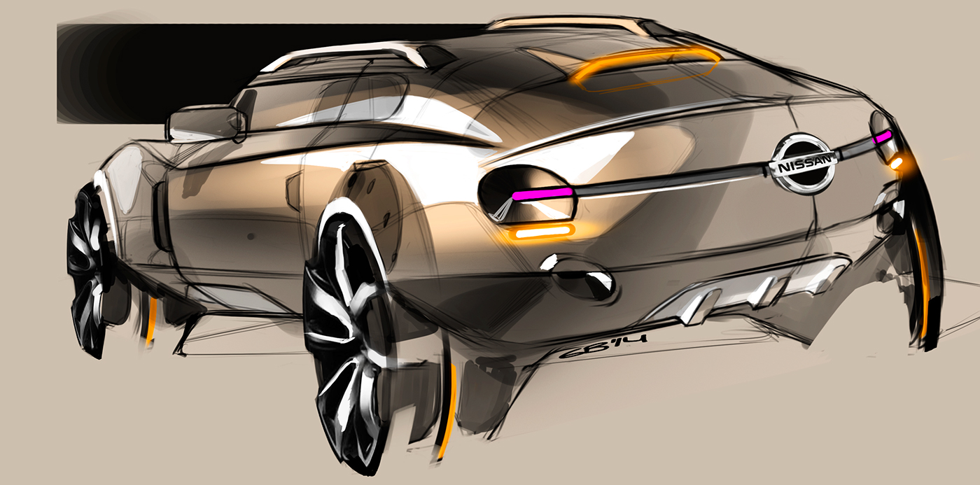 Car design sketches 5 on Behance