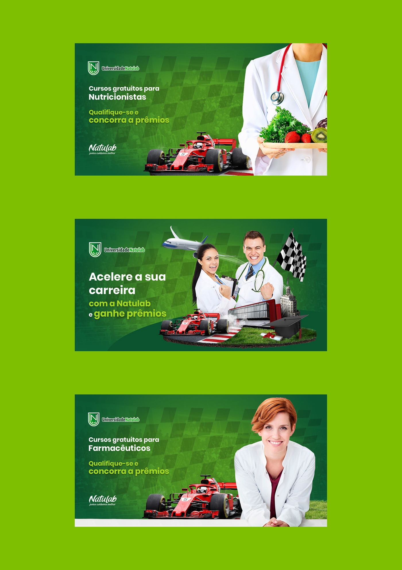 competição conteudo farmaceutico Formula 1 gamification inbound marketing Keyvisual kv Logo universidade online medicina Promoção