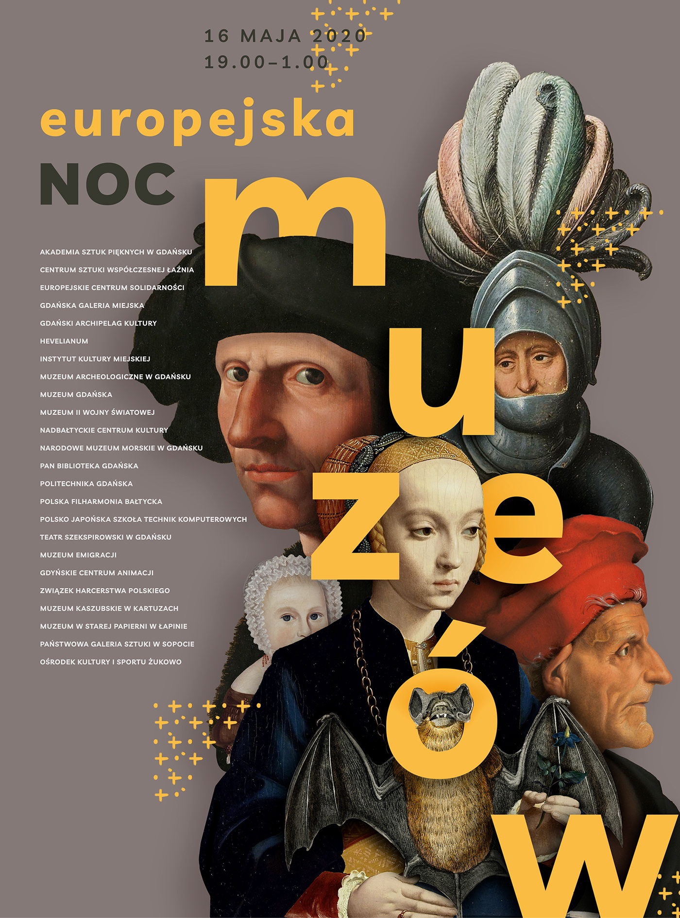 culture europeannightofmuseums graphic design  museum nightofmuseums poster @webdesign