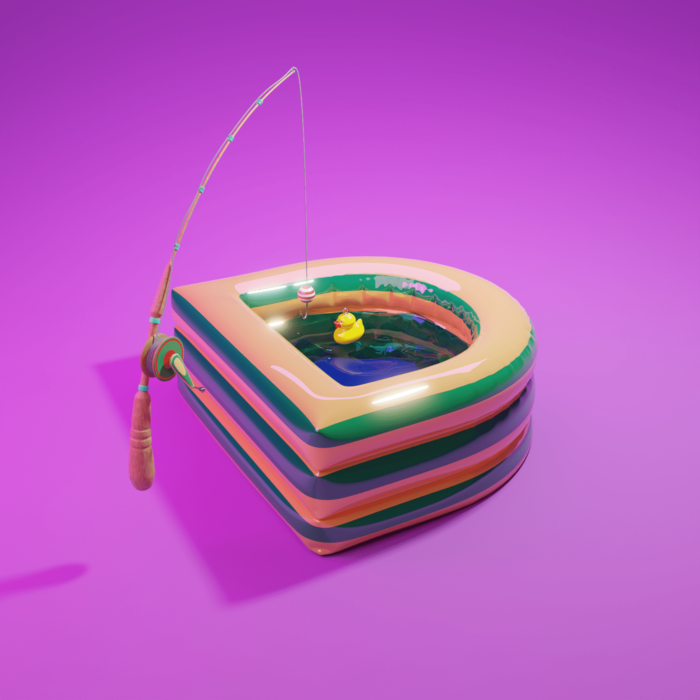 36daysoftype 3D Type blender lettering photoshop Playground 3D Alphabet 3D Park 3d typepace 3D typography