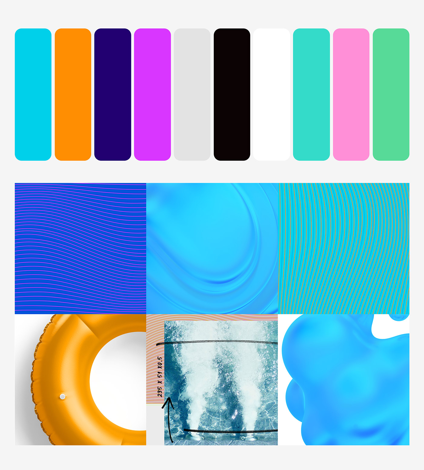 blue swiming pool do it yourself brand identity Logo Design identité visuelle piscine branding  UX design Webdesign