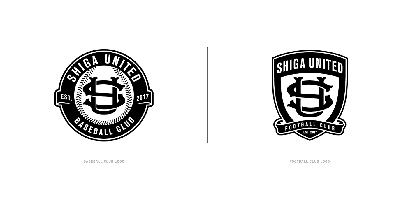 baseball football soccer shiga japan Sports logo Sports Identity monogram