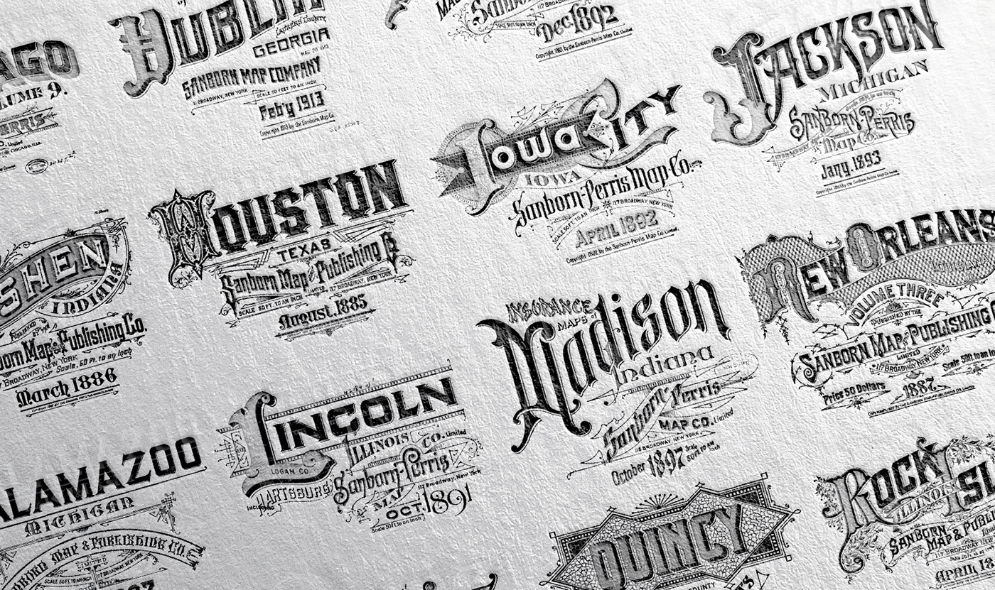 letterpress print sanborn maps