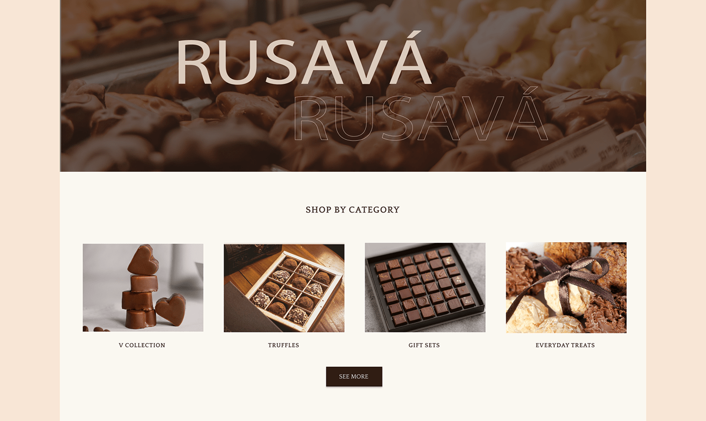 brand identity branding  chocolate Figma hero screen home page photoshop UX UI Web Design  Website