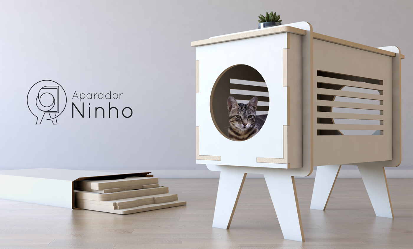 cat-friendly aparador flat furniture cnc CNC Furniture móveis cnc Gato Móveis para gatos