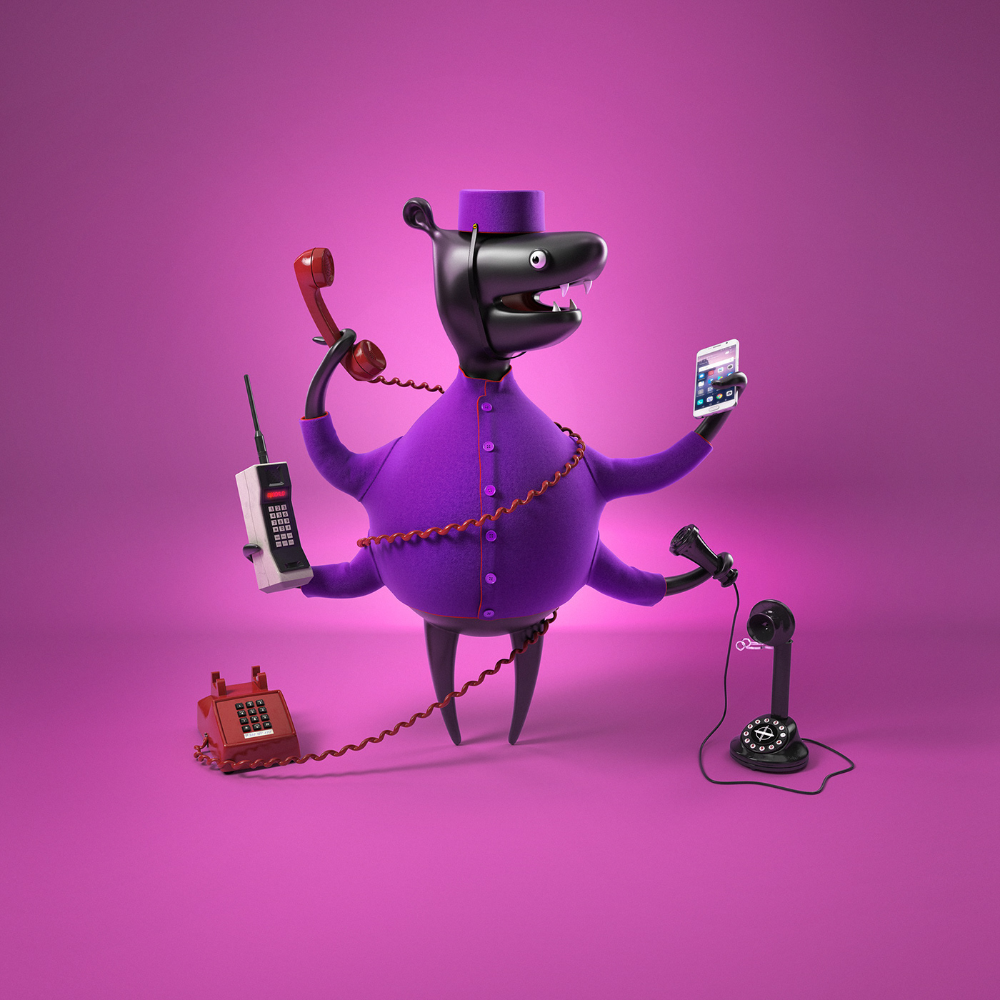 Character identity creative CGI 3D Mockup Mascot animation  Production retouch