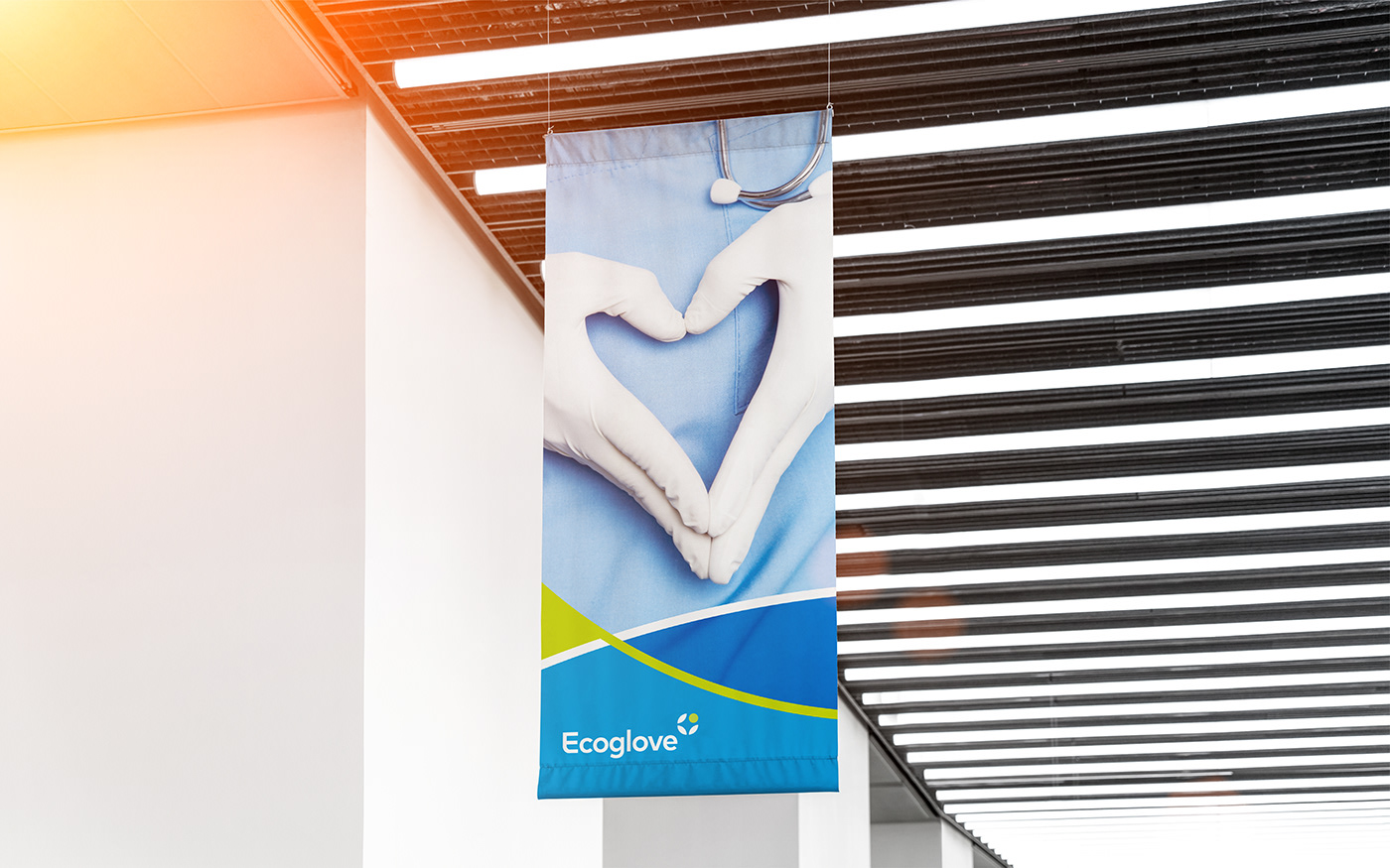 eco Glove Health health care logo medical Pharma vietnam Nature branding
